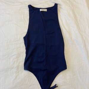 Babaton (Aritzia) Navy Bodysuit